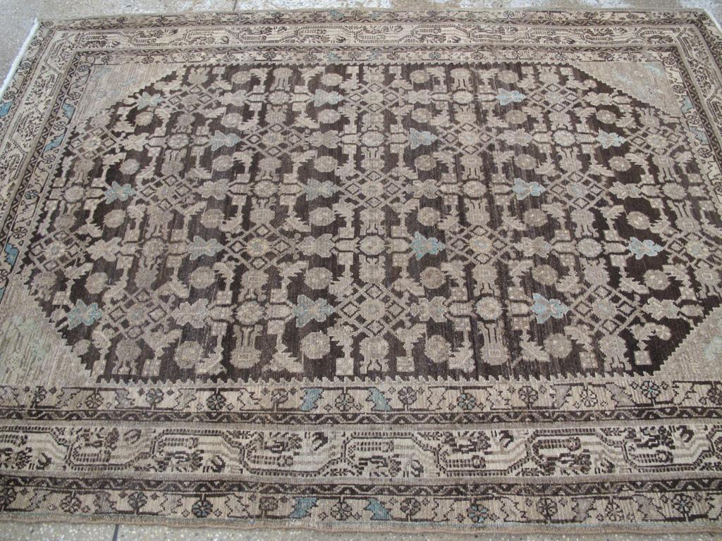 Noué à la main Tapis persan Malayer d'accentuation du milieu du 20e siècle en vente