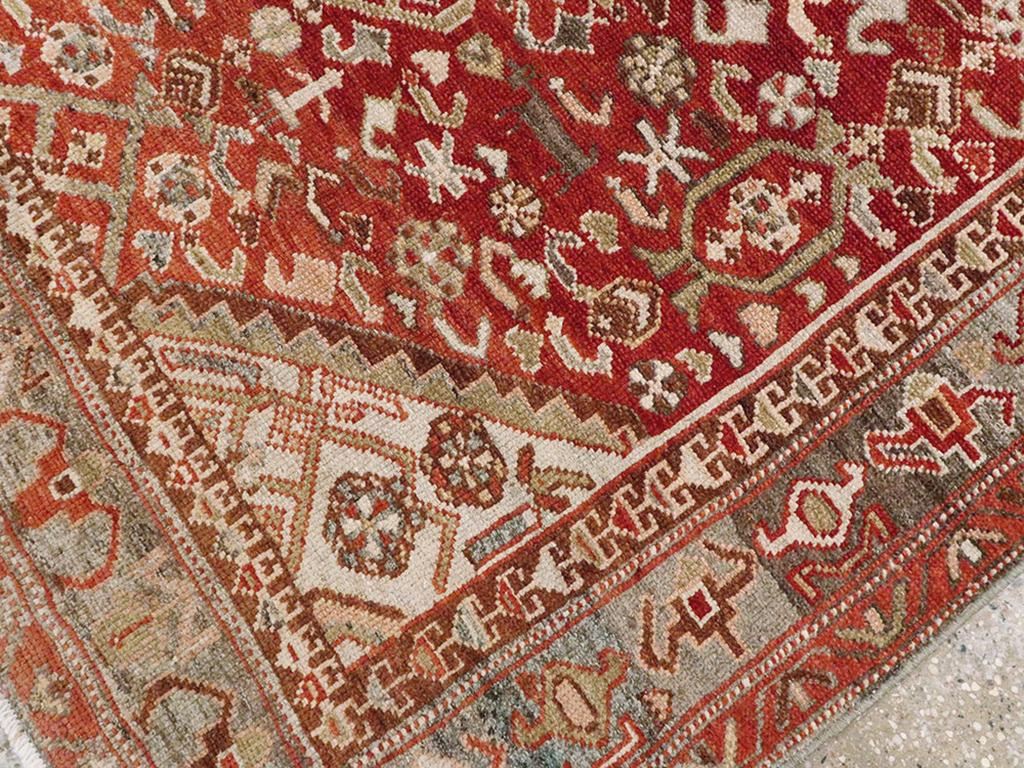 Noué à la main Tapis persan Malayer d'accentuation du milieu du 20e siècle en vente