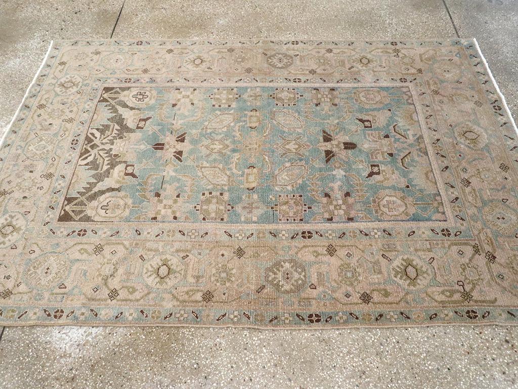 Noué à la main Tapis persan Malayer d'accentuation du milieu du 20e siècle en vente