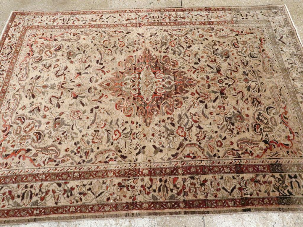 Noué à la main Tapis persan Malayer d'accentuation du milieu du 20e siècle en vente