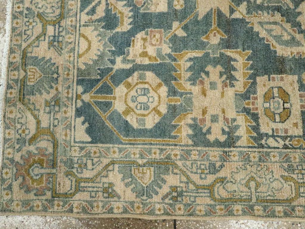 Mid-20th Century Persian Malayer Accent Rug In Excellent Condition For Sale In New York, NY