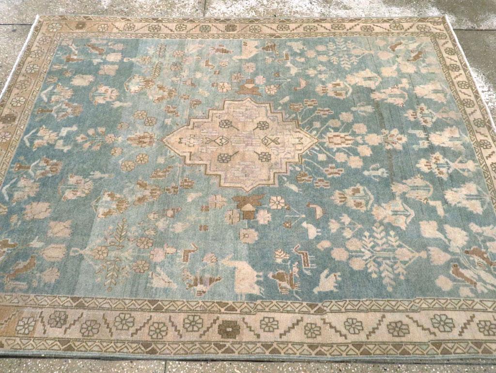 Mid-20th Century Persian Afshar Accent Rug (Persisch) im Angebot