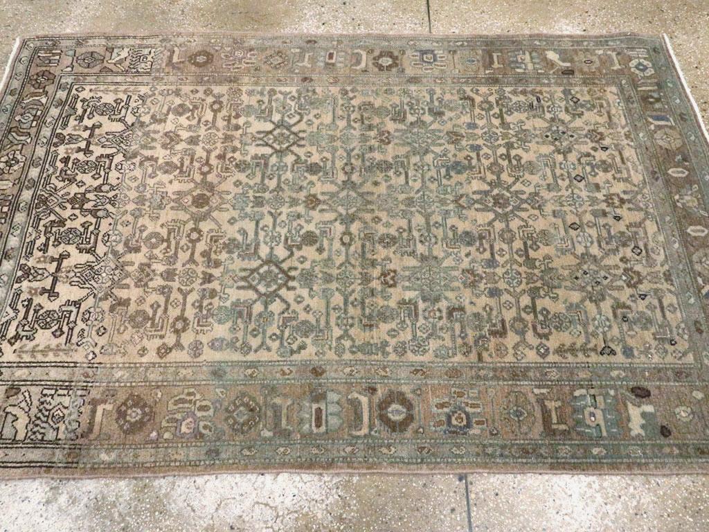 Mitte des 20. Jahrhunderts Persisch Malayer Akzentteppich (Wolle) im Angebot