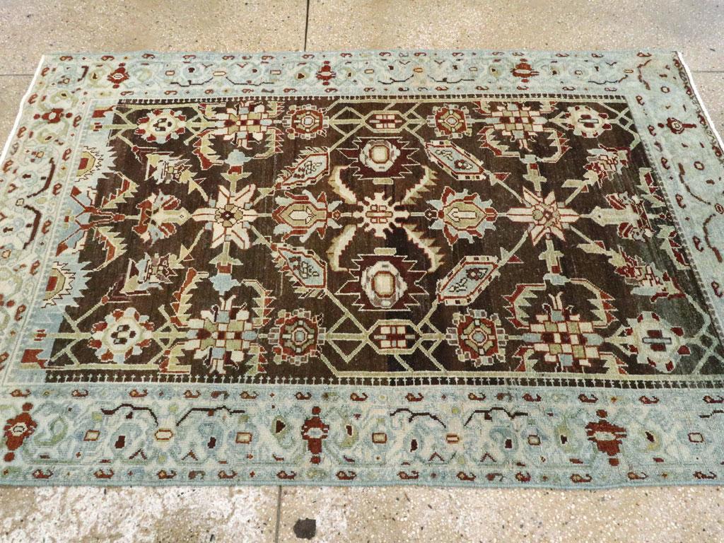 Mitte des 20. Jahrhunderts Persisch Malayer Akzentteppich (Wolle) im Angebot