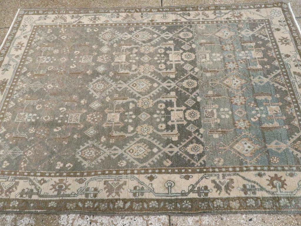 Mitte des 20. Jahrhunderts Persisch Malayer Akzentteppich (Wolle) im Angebot