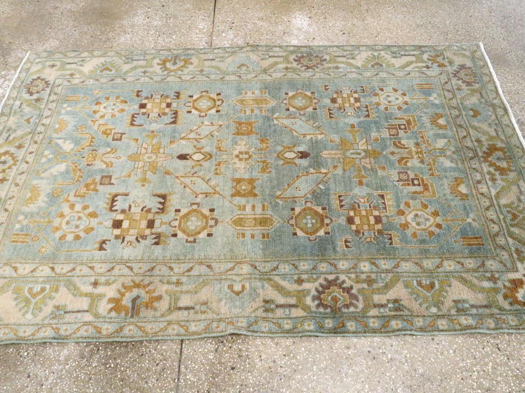 Mitte des 20. Jahrhunderts Persisch Malayer Akzentteppich (Wolle) im Angebot