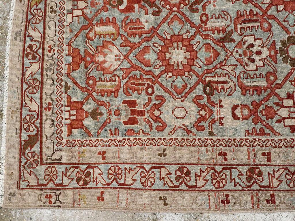 Alfombra de acento persa Malayer de mediados del siglo XX en Excelente estado para la venta en New York, NY