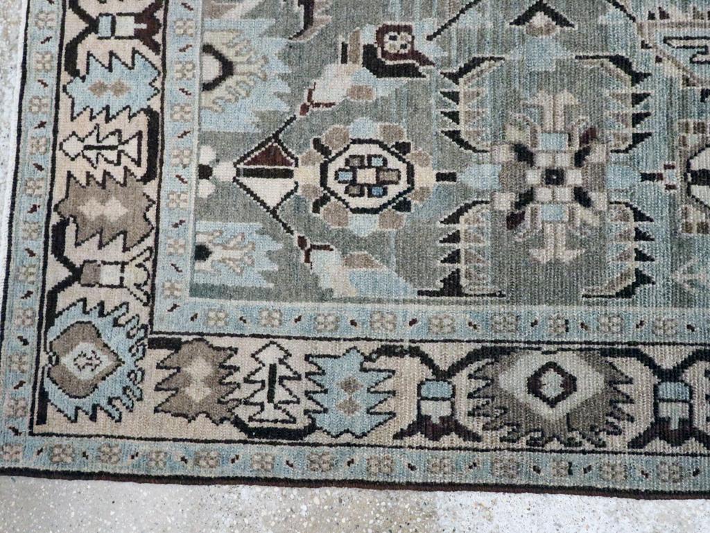 Mitte des 20. Jahrhunderts Persisch Malayer Akzentteppich (Wolle) im Angebot