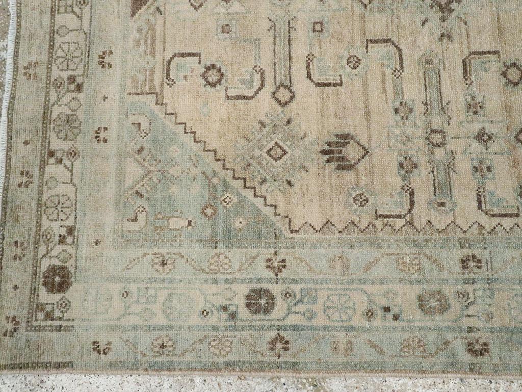 Wool Mid-20th Century Persian Malayer Accent Rug For Sale