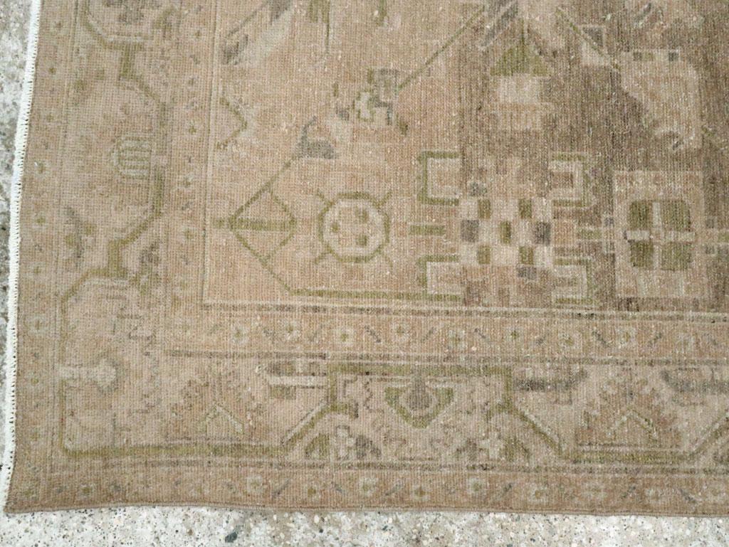 Wool Mid-20th Century Persian Malayer Accent Rug For Sale