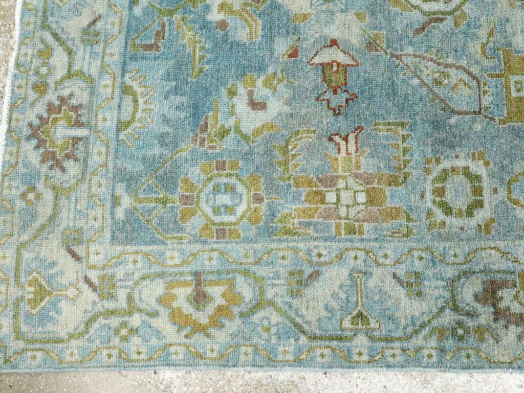 Wool Mid-20th Century Persian Malayer Accent Rug For Sale
