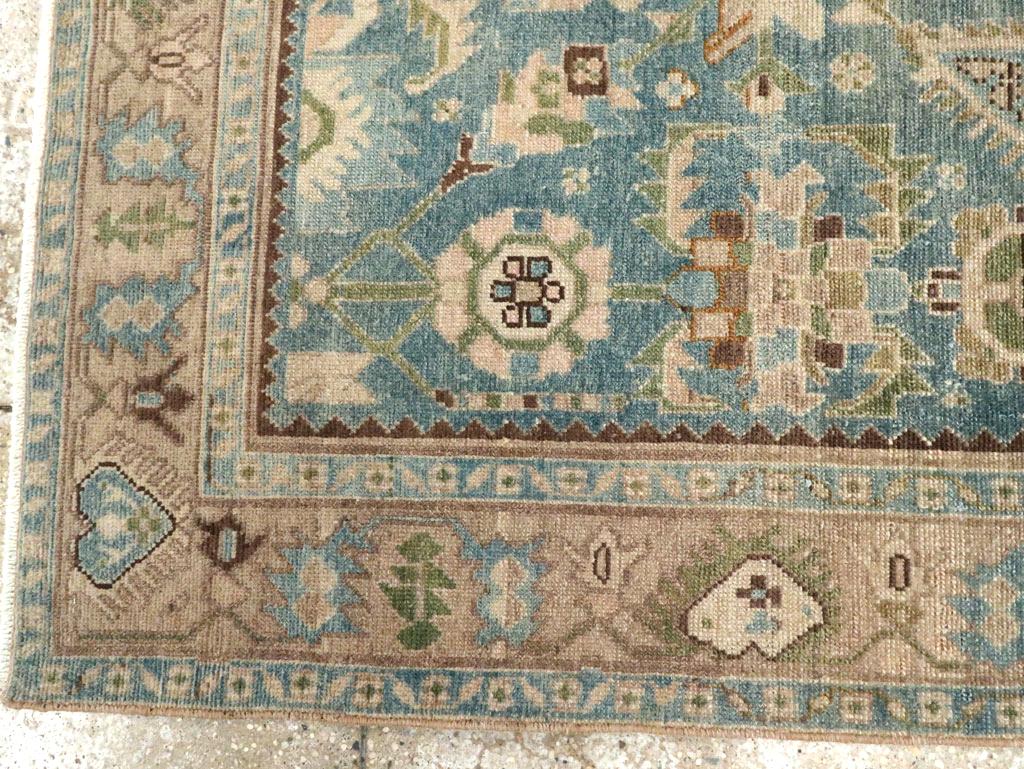 Wool Mid-20th Century Persian Malayer Accent Rug For Sale