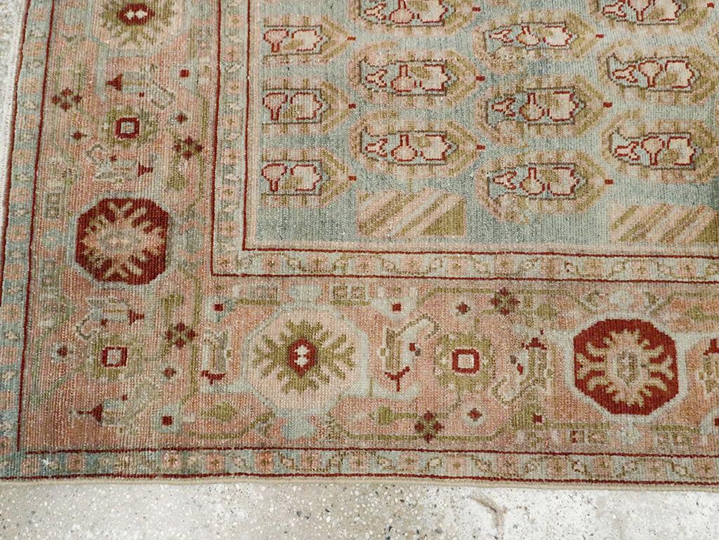 Wool Mid-20th Century Persian Malayer Accent Rug For Sale