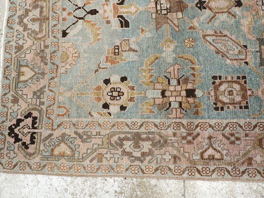 Wool Mid-20th Century Persian Malayer Accent Rug For Sale