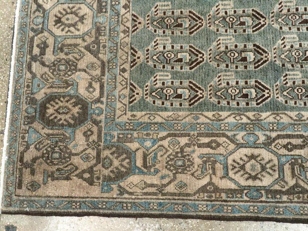Wool Mid-20th Century Persian Malayer Accent Rug For Sale