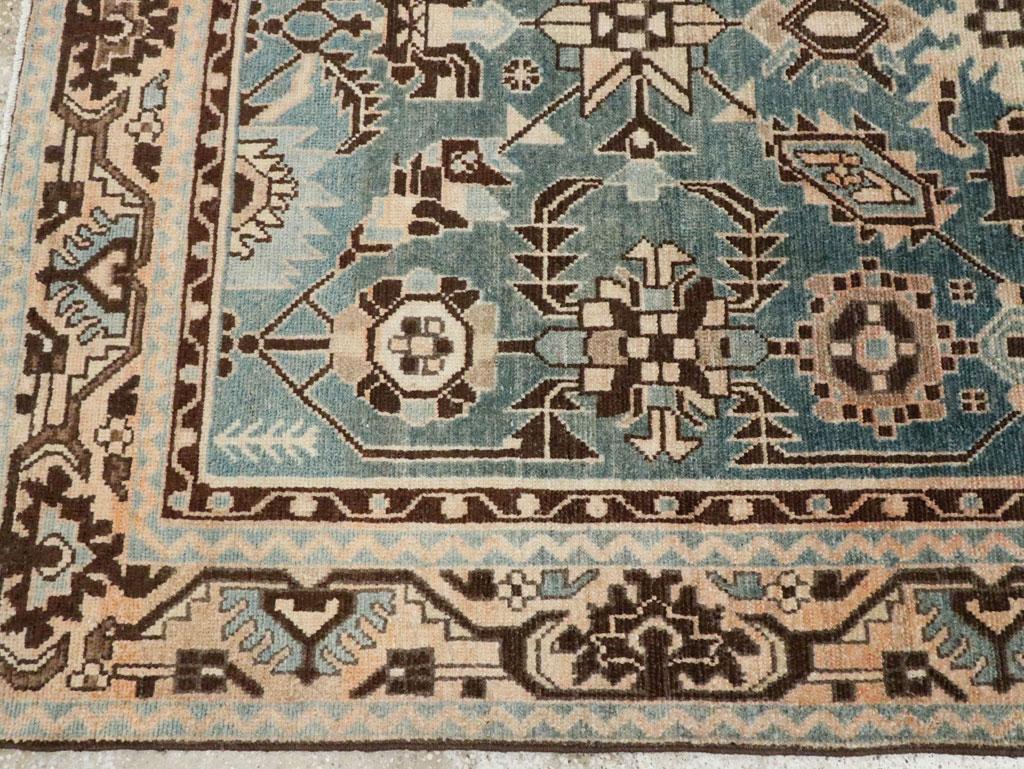 Wool Mid-20th Century Persian Malayer Accent Rug For Sale