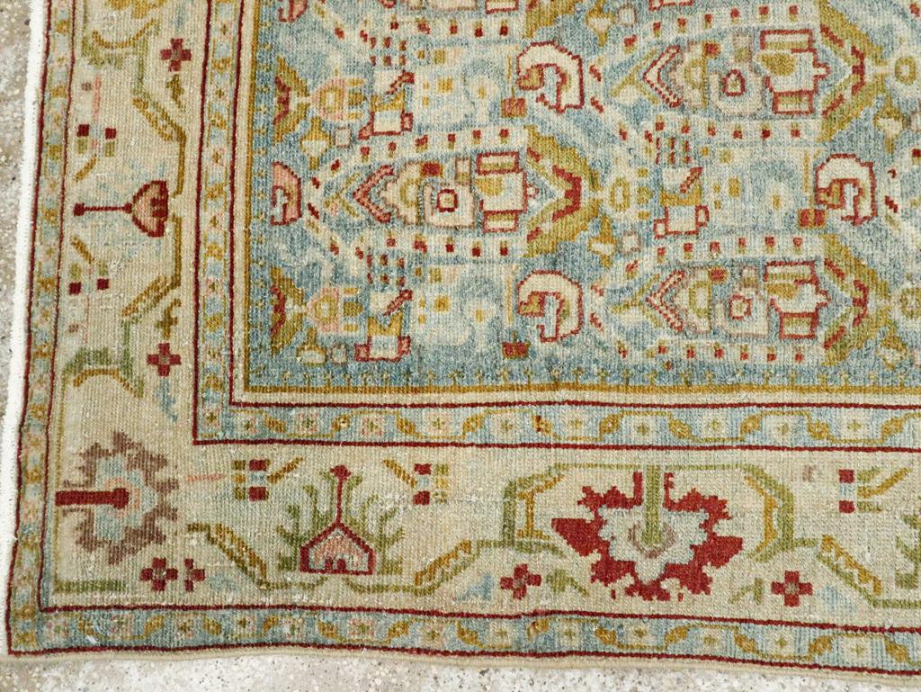 Wool Mid-20th Century Persian Malayer Accent Rug For Sale