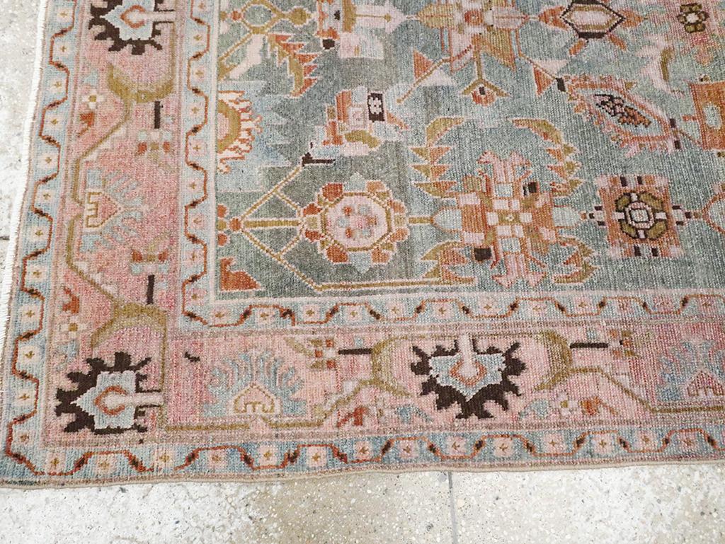 Wool Mid-20th Century Persian Malayer Accent Rug For Sale