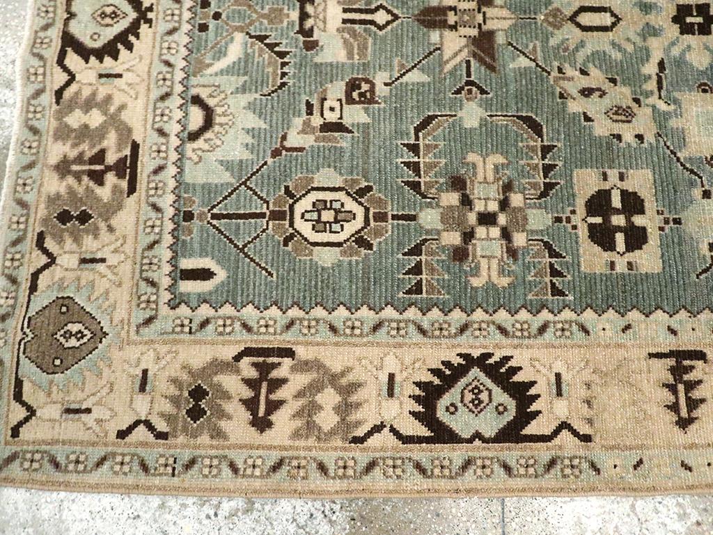 Mid-20th Century Persian Malayer Accent Rug im Zustand „Hervorragend“ im Angebot in New York, NY