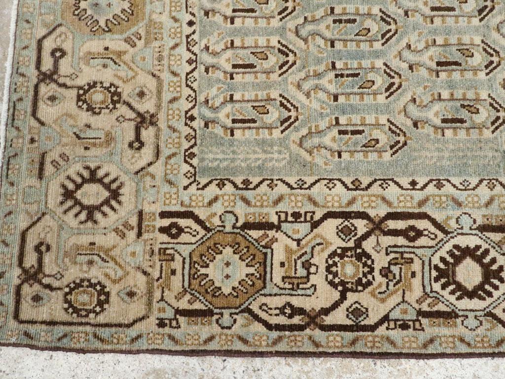 Wool Mid-20th Century Persian Malayer Accent Rug For Sale
