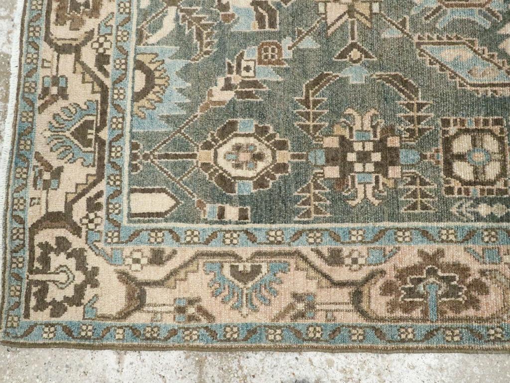 Wool Mid-20th Century Persian Malayer Accent Rug For Sale