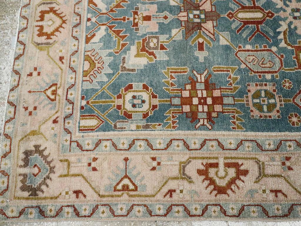 Wool Mid-20th Century Persian Malayer Accent Rug For Sale