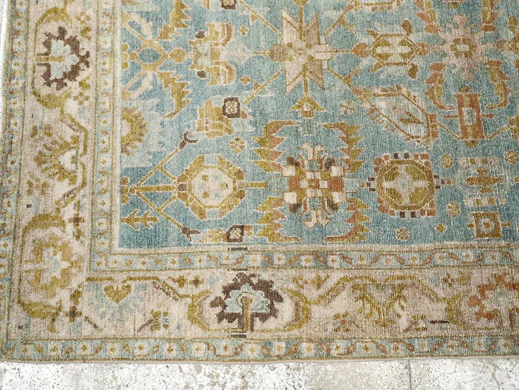 Wool Mid-20th Century Persian Malayer Accent Rug For Sale