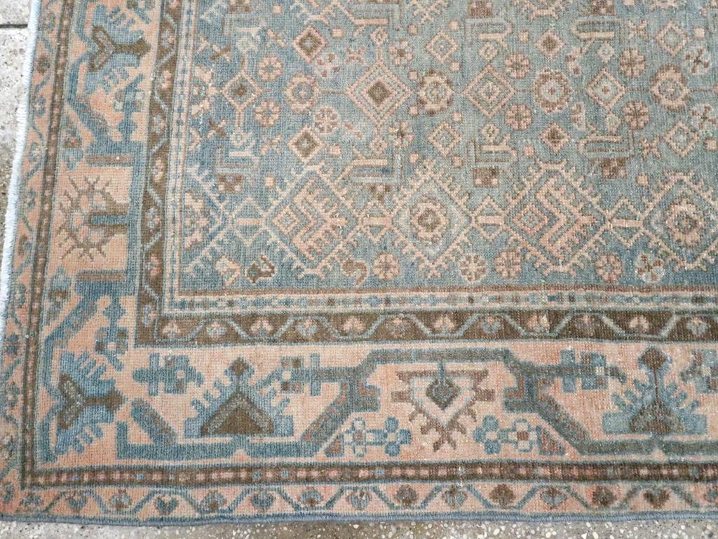 Wool Mid-20th Century Persian Malayer Accent Rug For Sale
