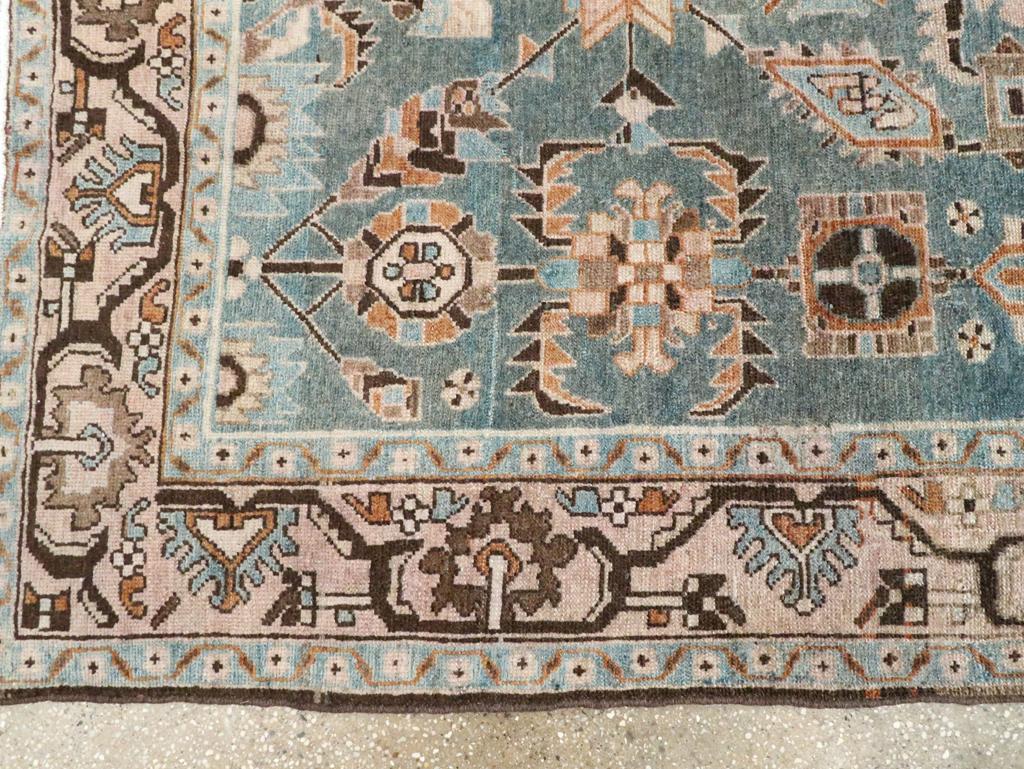 Wool Mid-20th Century Persian Malayer Accent Rug For Sale