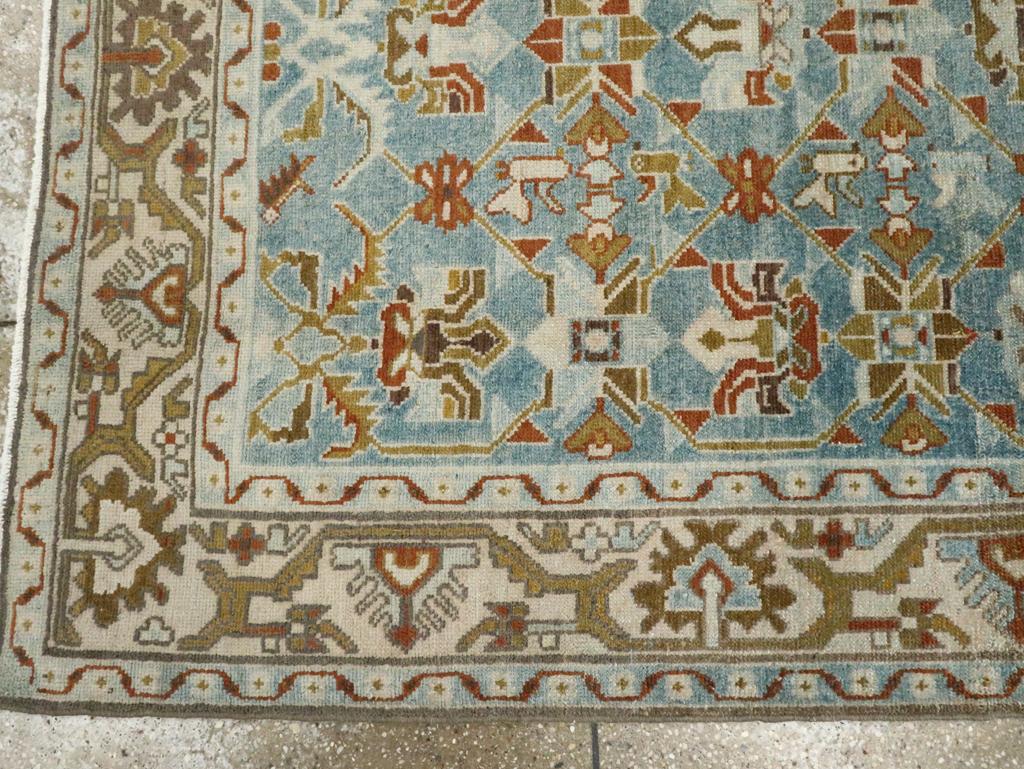 Wool Mid-20th Century Persian Malayer Accent Rug For Sale