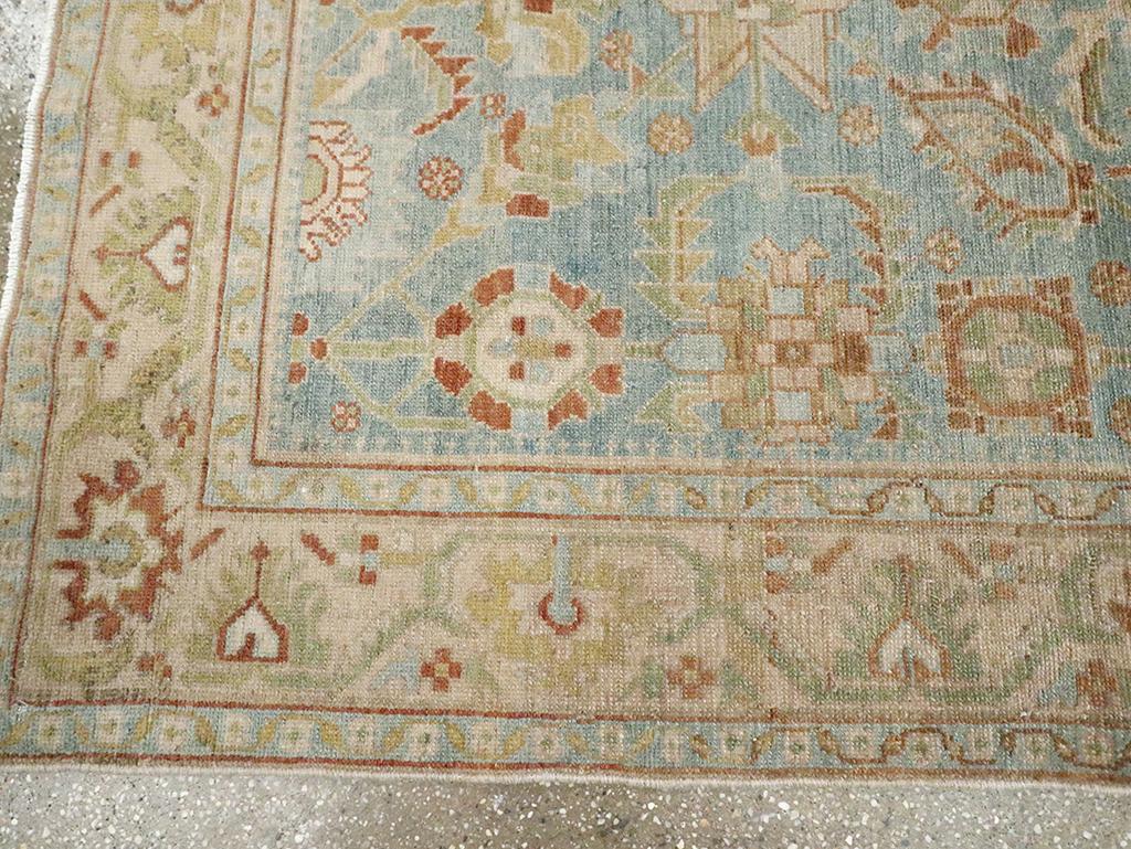 Wool Mid-20th Century Persian Malayer Accent Rug For Sale