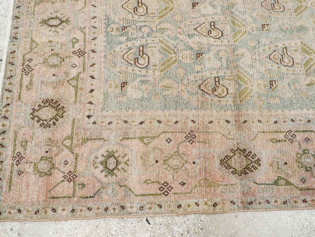 Wool Mid-20th Century Persian Malayer Accent Rug For Sale