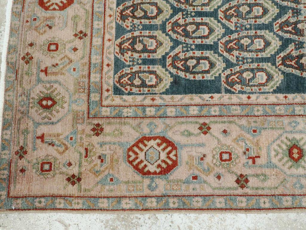 Wool Mid-20th Century Persian Malayer Accent Rug For Sale