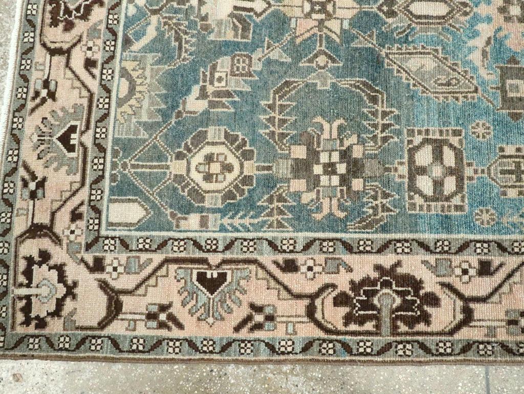 Wool Mid-20th Century Persian Malayer Accent Rug For Sale