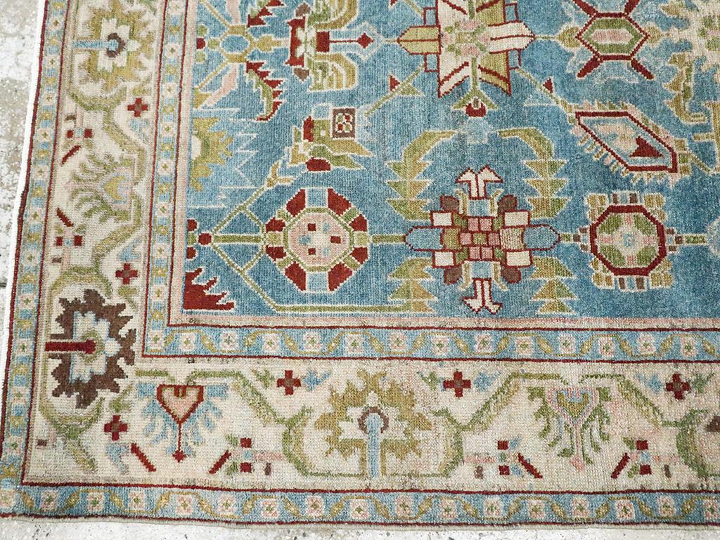 Wool Mid-20th Century Persian Malayer Accent Rug For Sale