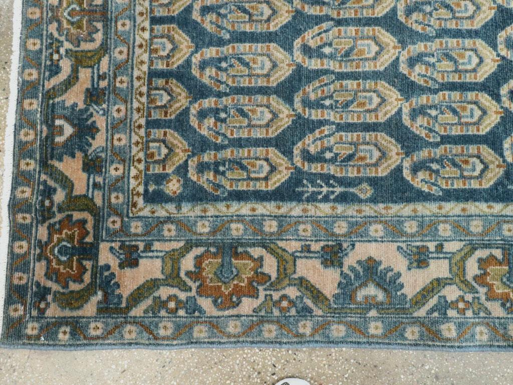 Wool Mid-20th Century Persian Malayer Accent Rug For Sale