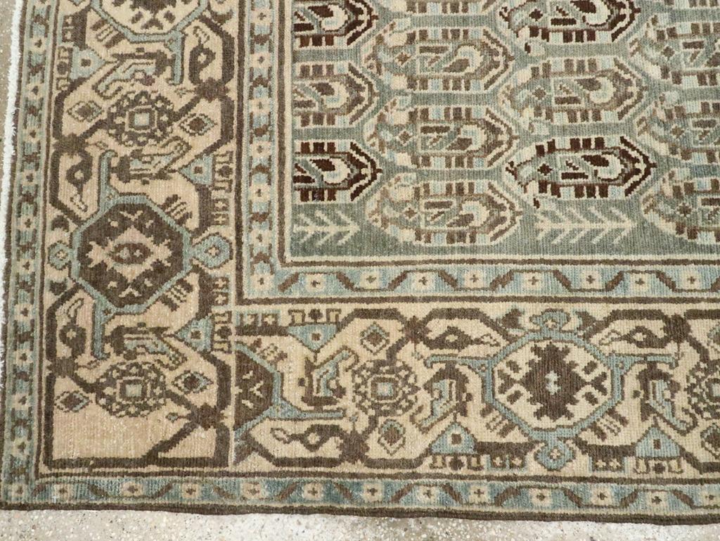Wool Mid-20th Century Persian Malayer Accent Rug For Sale