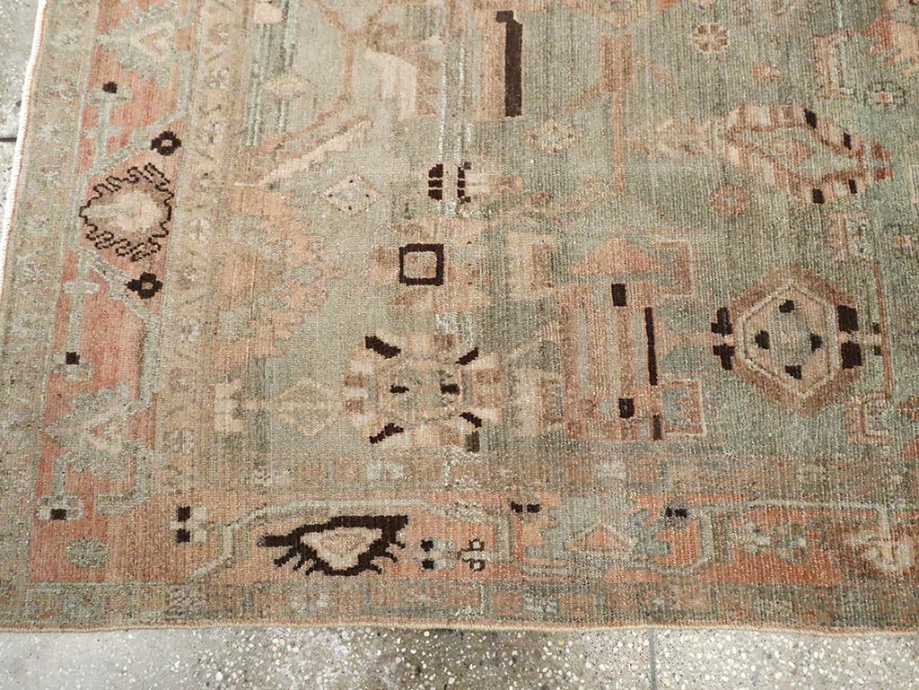 Wool Mid-20th Century Persian Malayer Accent Rug For Sale