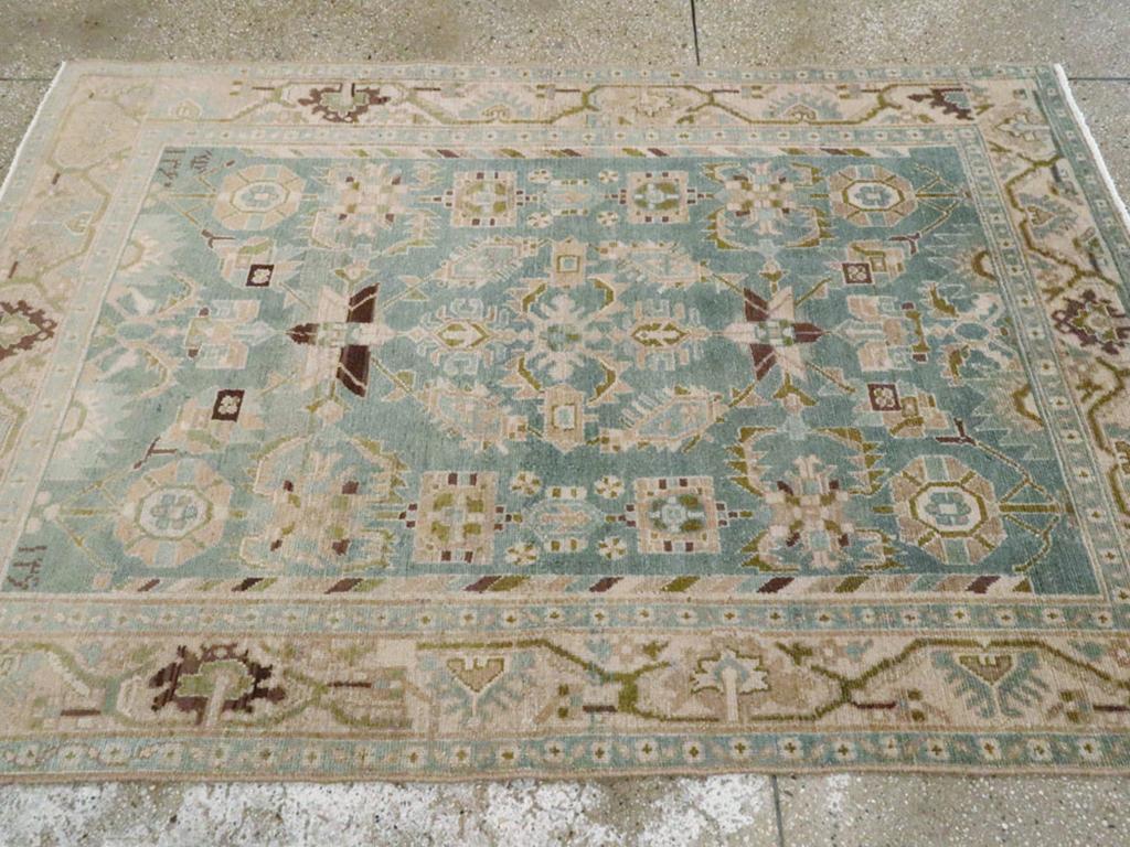 20ième siècle Tapis persan Malayer d'accentuation du milieu du 20e siècle en vente