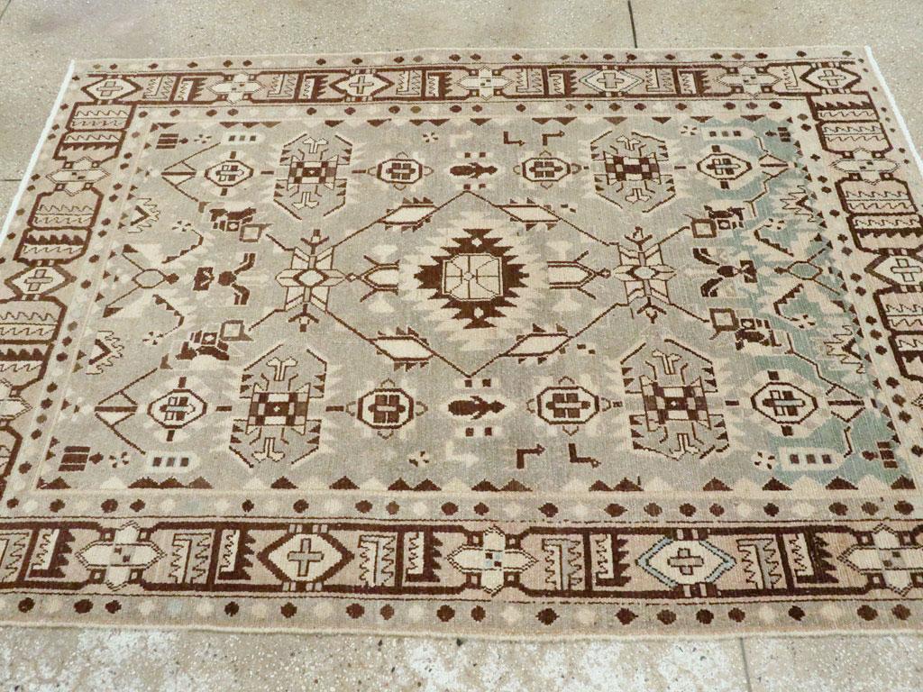 Alfombra de acento persa Malayer de mediados del siglo XX Lana en venta