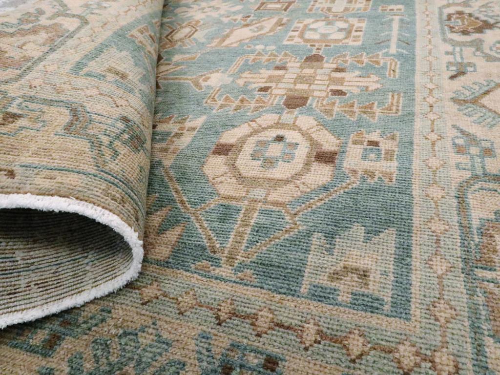 Alfombra de acento persa Malayer de mediados del siglo XX Lana en venta