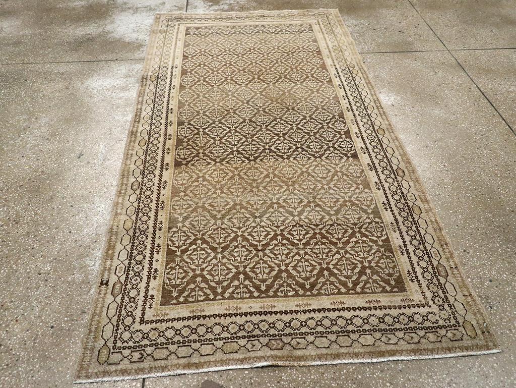 Alfombra de acento persa Malayer de mediados del siglo XX Lana en venta