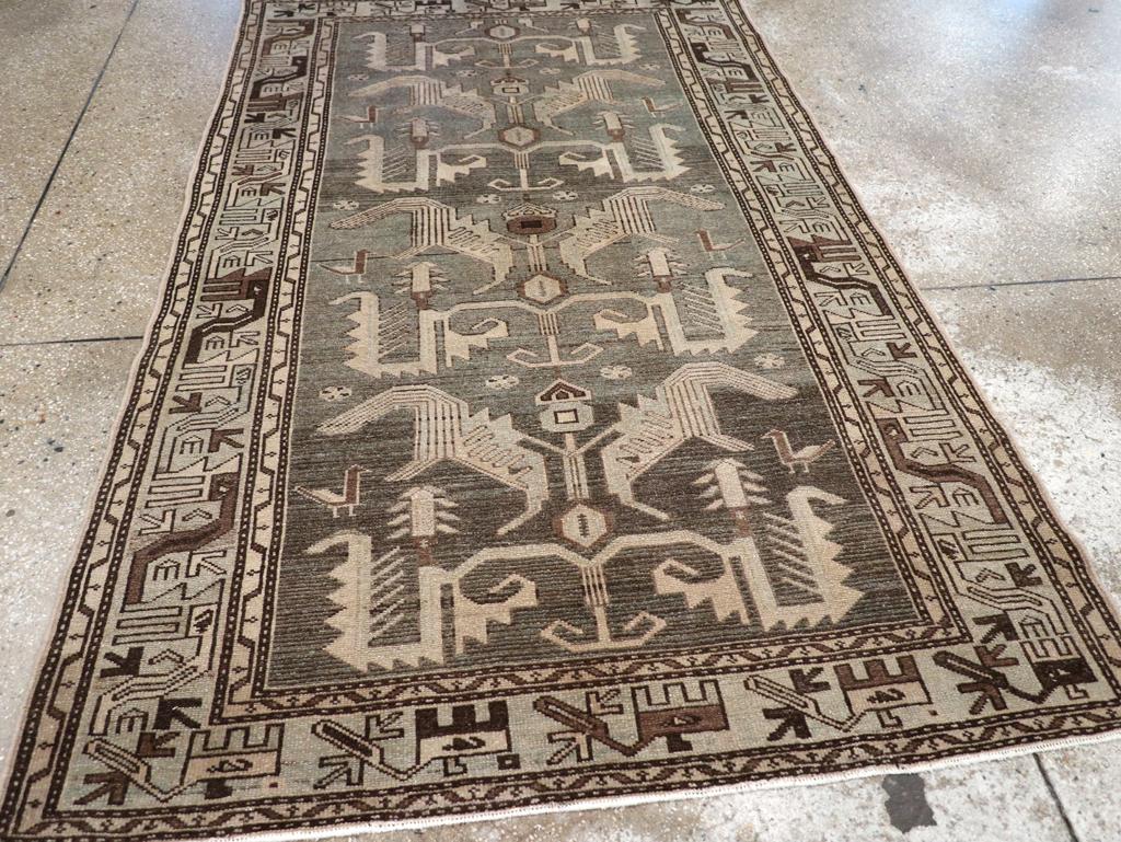 20ième siècle Tapis persan Malayer d'accentuation du milieu du 20e siècle en vente