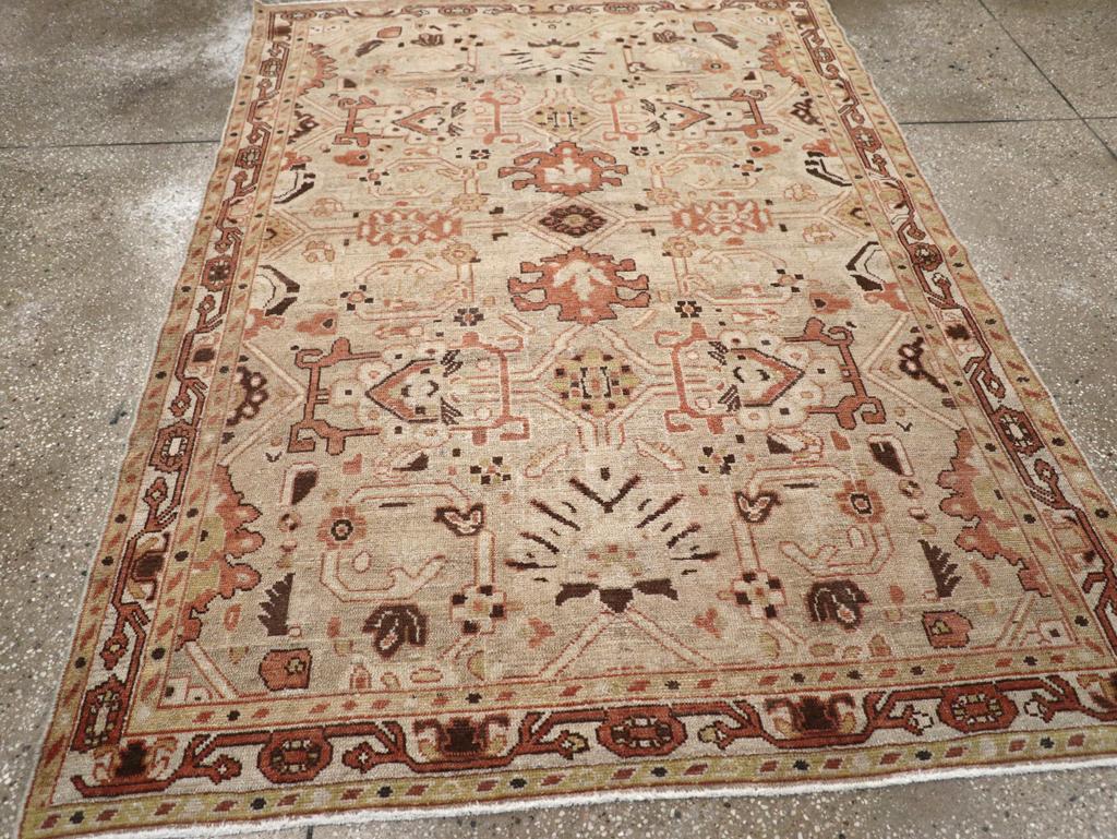 20ième siècle Tapis persan Malayer d'accentuation du milieu du 20e siècle en vente