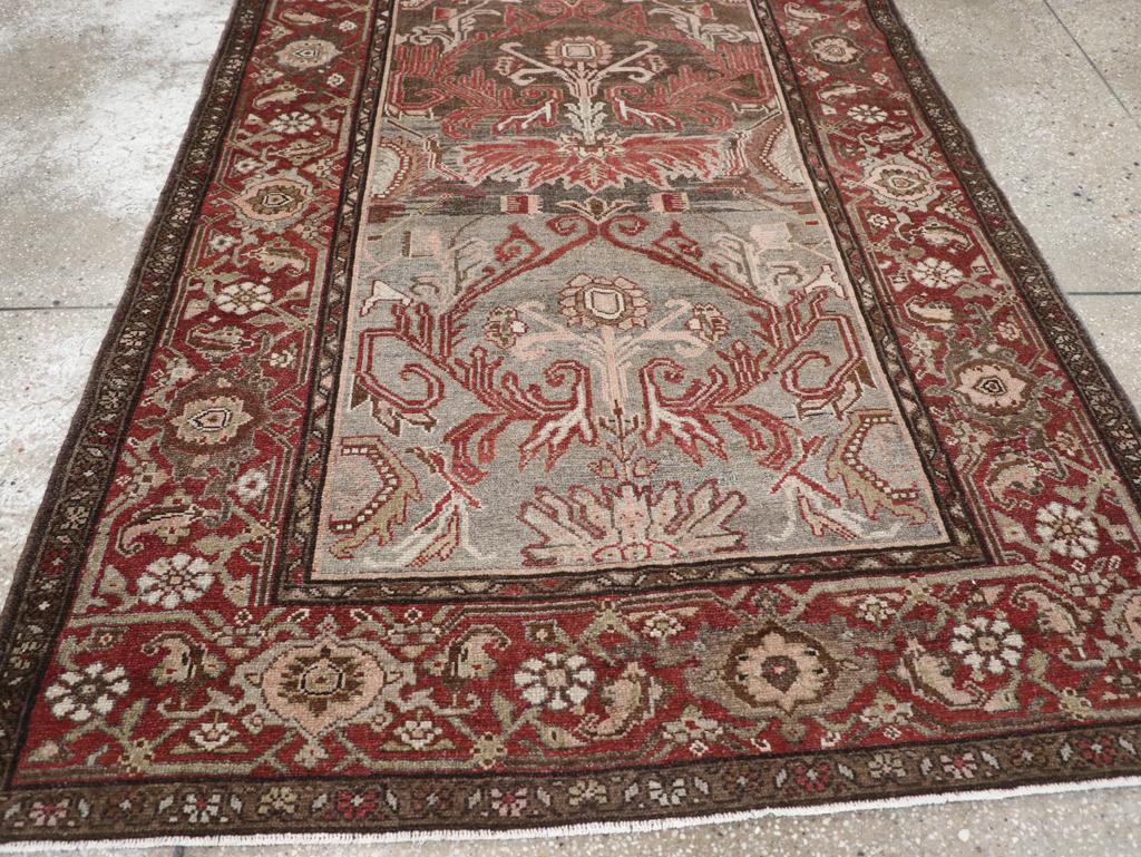 20ième siècle Tapis persan Malayer d'accentuation du milieu du 20e siècle en vente