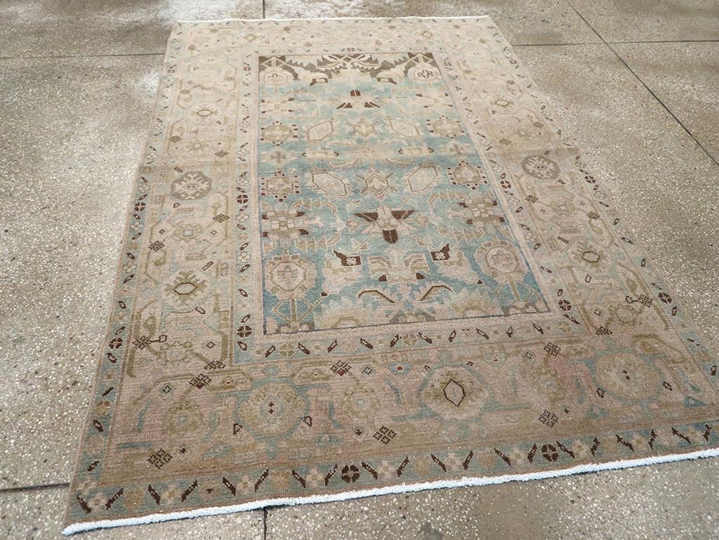 20ième siècle Tapis persan Malayer d'accentuation du milieu du 20e siècle en vente