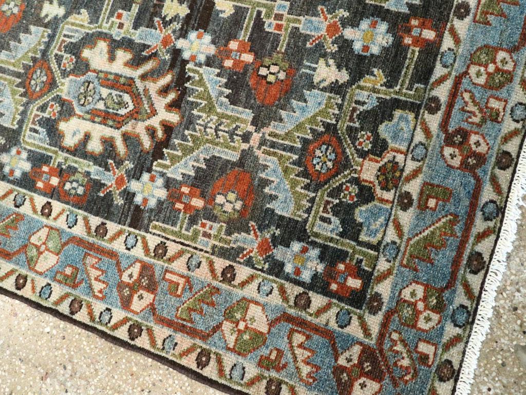 Alfombra de acento persa Malayer de mediados del siglo XX Lana en venta