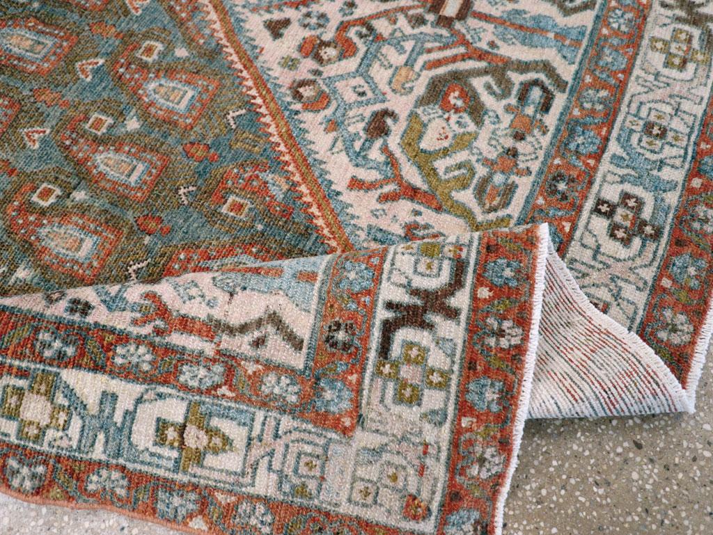 Mid-20th Century Persian Malayer Accent Rug For Sale 1