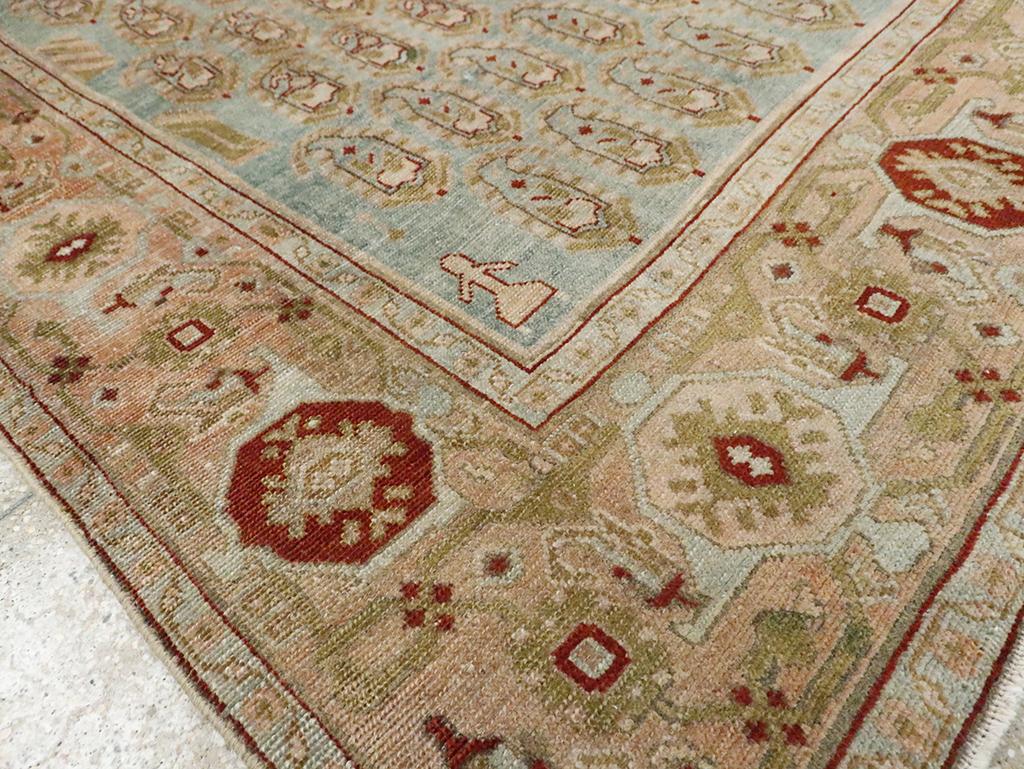 Mid-20th Century Persian Malayer Accent Rug For Sale 1