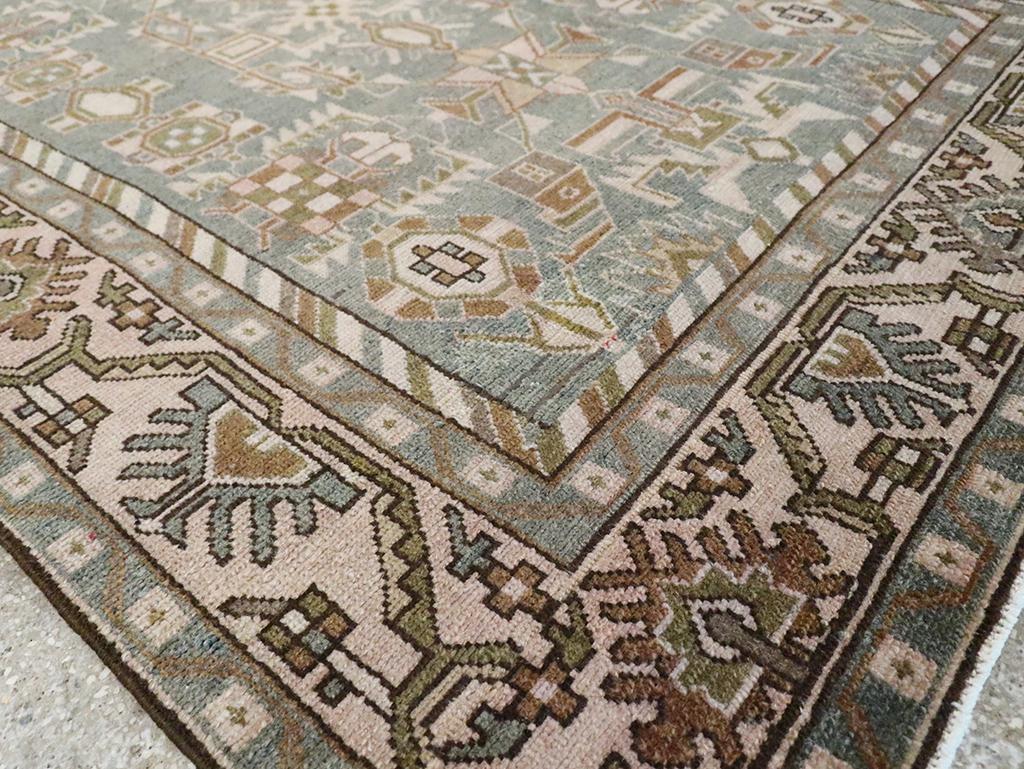Mid-20th Century Persian Malayer Accent Rug For Sale 1